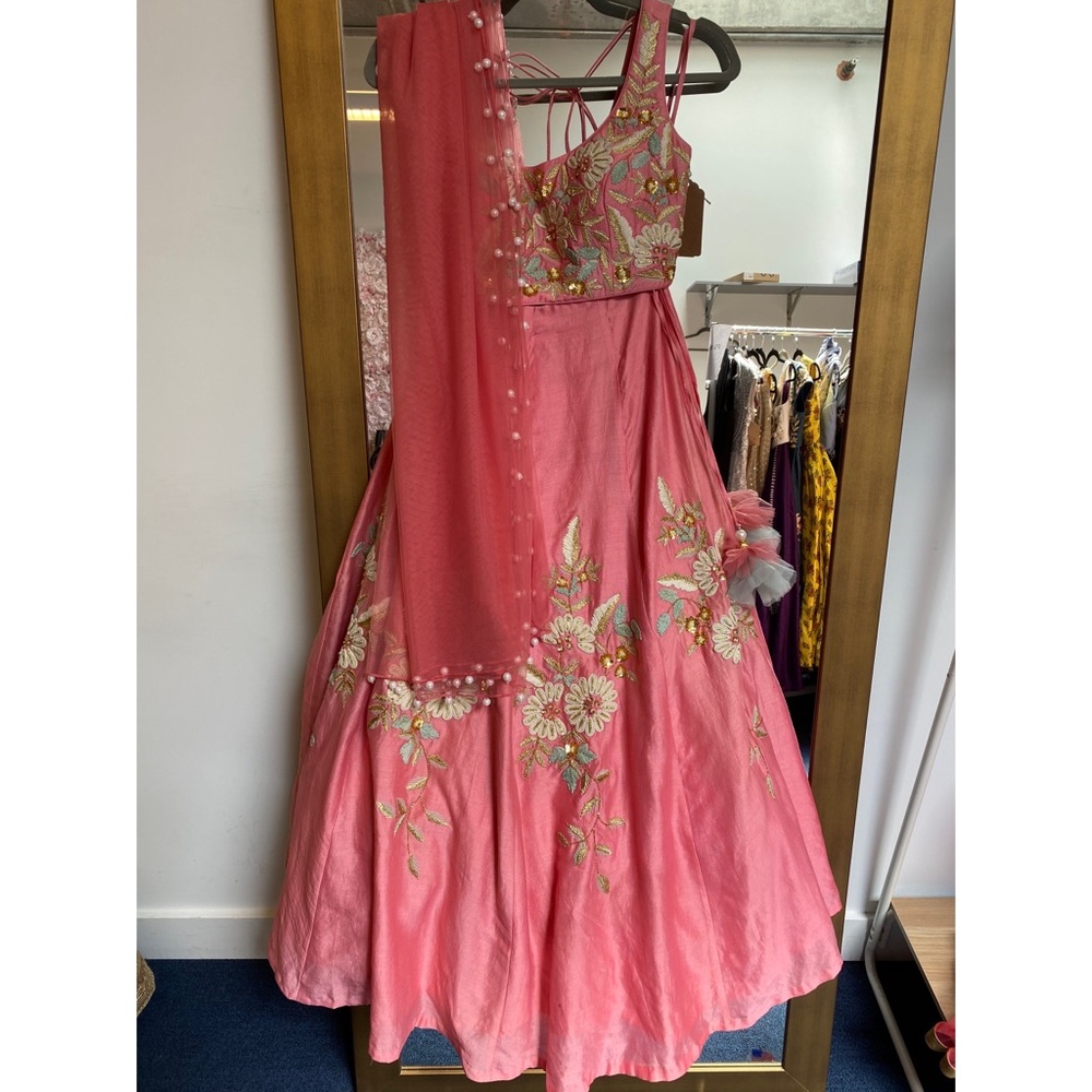 Salt and Spring by Sonam Jain floral Lehenga
